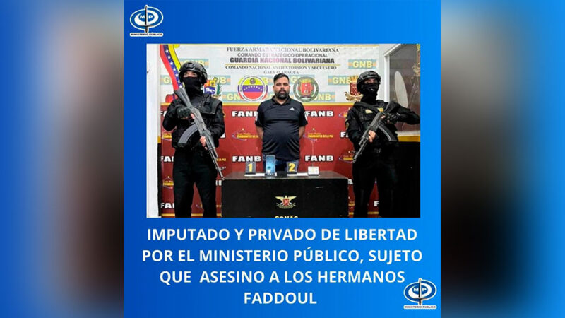 Ministerio Público confirma privación de libertad de asesino de los hermanos Faddoul