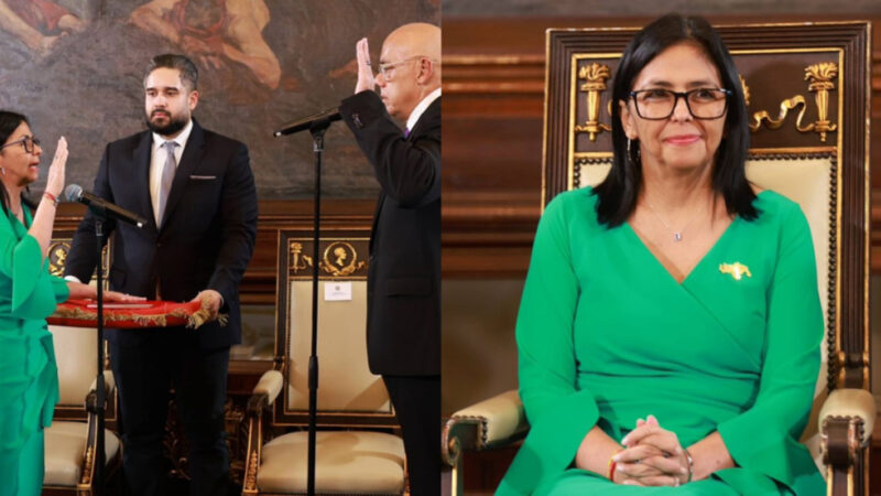Delcy Rodríguez juramentada presidenta encargada