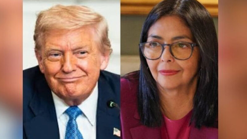 Trump mantiene una llamada con Delcy Rodríguez y dice que es una «persona fantástica»