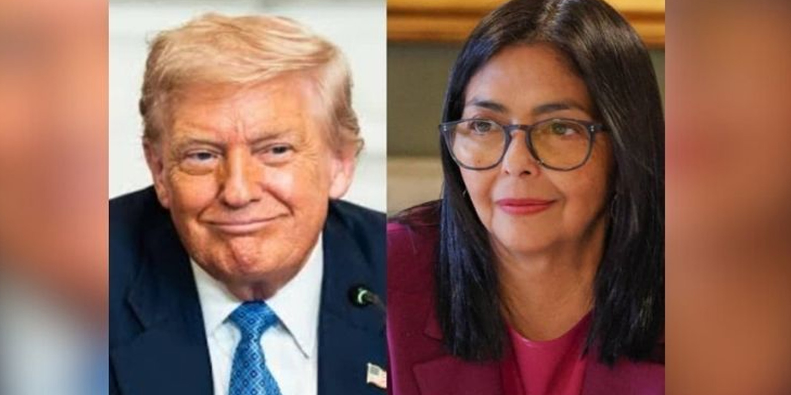 Trump mantiene una llamada con Delcy Rodríguez y dice que es una «persona fantástica»