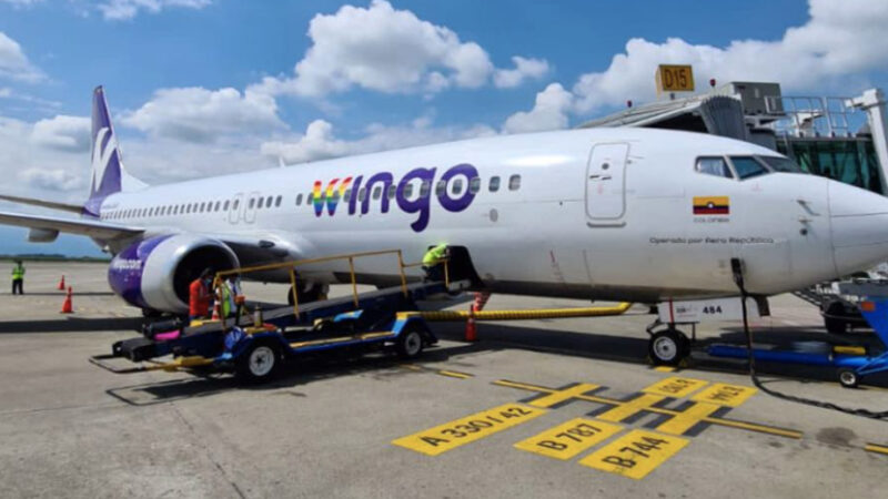 Wingo reanudó vuelos hacia Caracas a partir del 16 de enero
