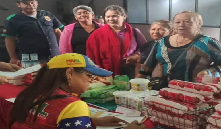 Benefician a familias del municipio Caripe con venta de alimentos