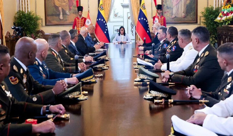 Presidenta (E) Delcy Rodríguez juramentó al nuevo Alto Mando Militar