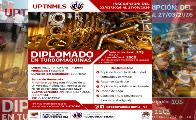 Universidad Ludovico Silva iniciará inscripciones para el diplomado en turbomaquinas