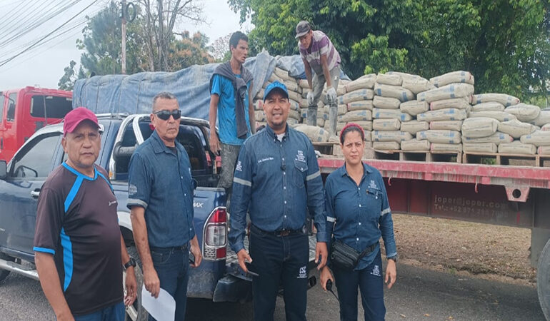 Planta Cerro Azul de la mano de la Corporación Socialista del Cemento impulsa Gran Despliegue Comunal en el estado Monagas