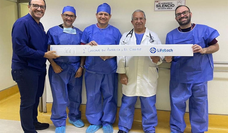 Venezuela hace historia con el primer implante en América de la endoprótesis CONCAVE
