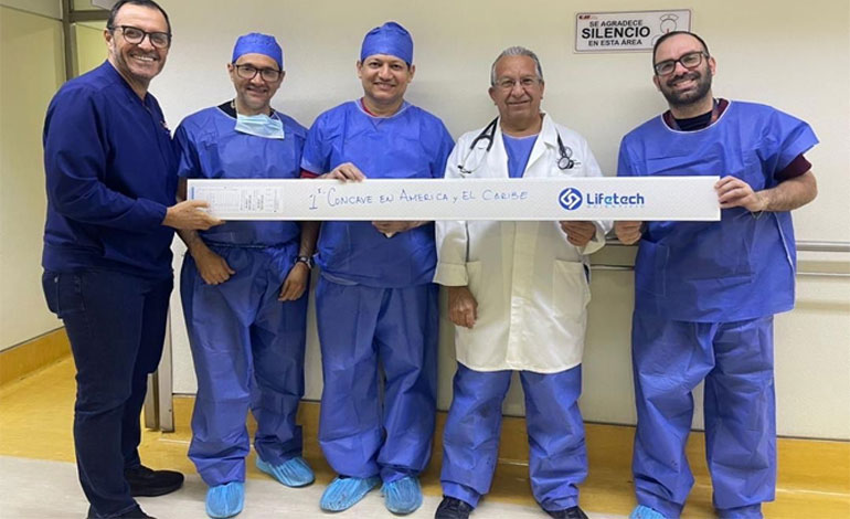 Venezuela hace historia con el primer implante en América de la endoprótesis CONCAVE