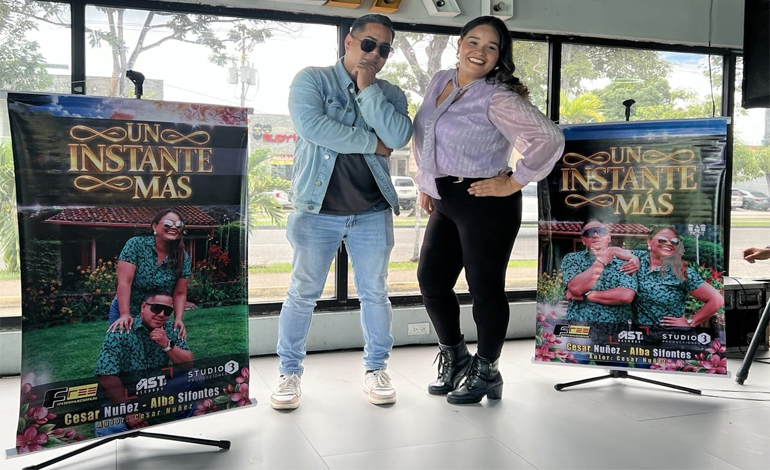 Talento regional se impone: Alba Sifontes y César Núñez estrenan el sencillo «Un instante más»